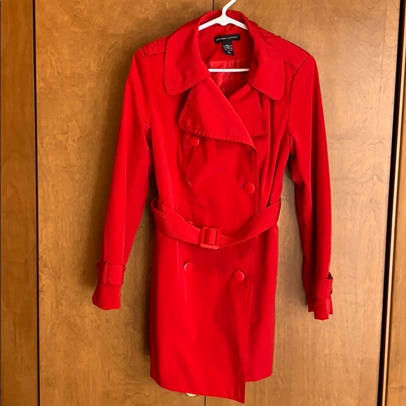 New York & Company Jackets & Blazers - EUC NY & Company red trench coat - size L
